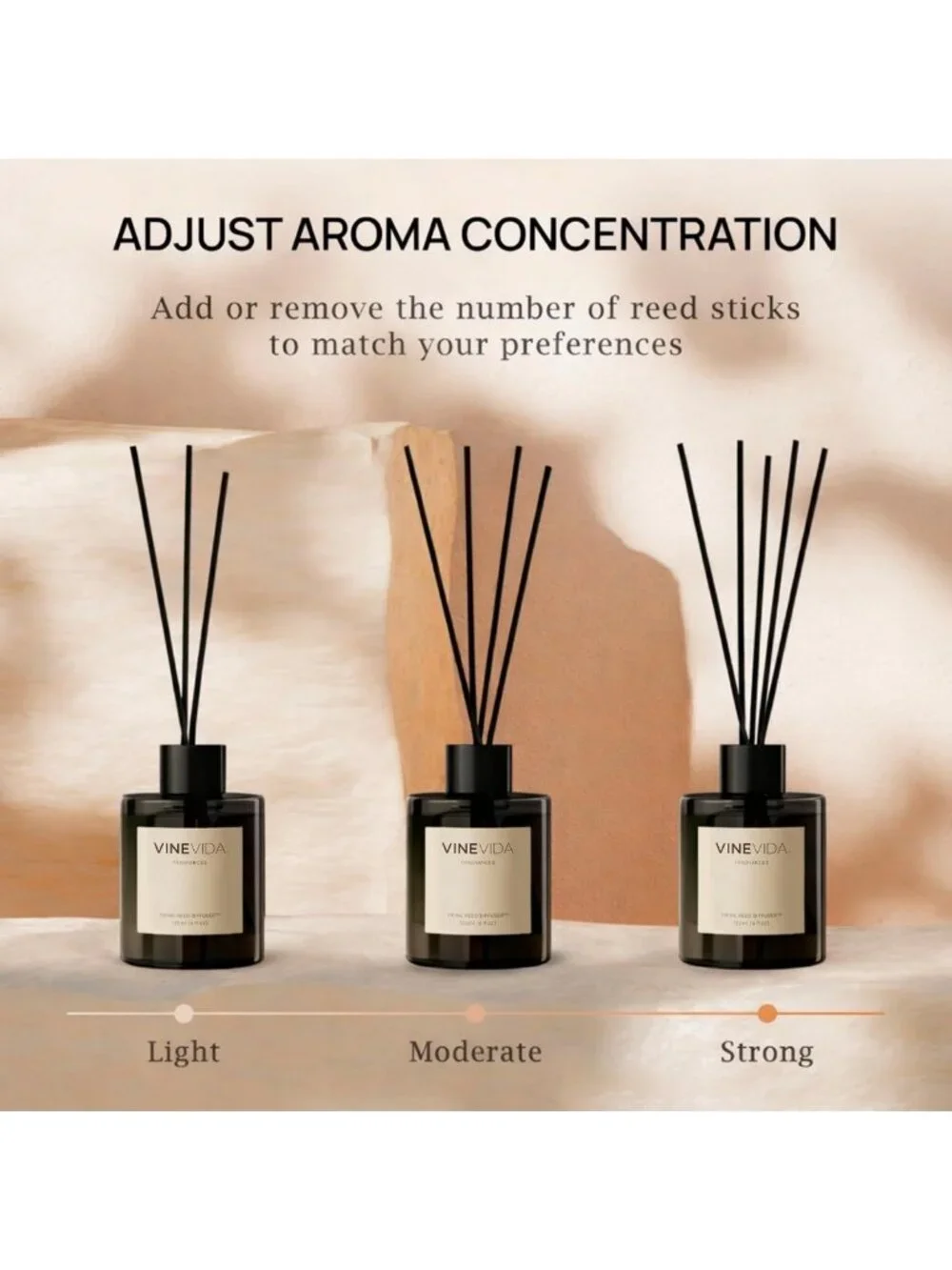 Lavender Vanilla Reed Diffuser Set | Long-Lasting Home & Bathroom Fragrance